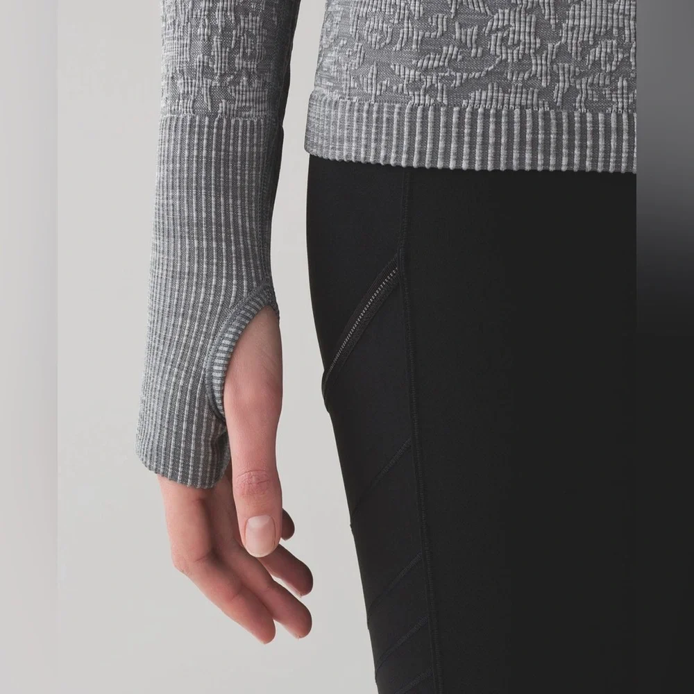 Lululemon Rest Less Pullover Long Sleeve Thumb Holes Activewear Running Layer